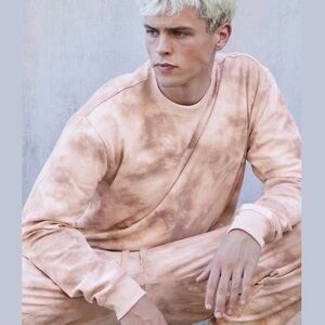 RSQ Tan Crewneck Sweater Soft Cotton Blend